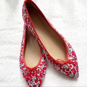 J Crew Floral Kiki flats in Liberty Wiltshire